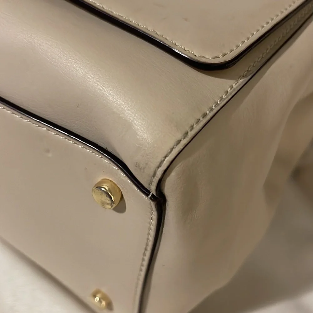 Kate Spade Laurel Magnolia Park Cream Satchel Crossbody Detachable Strap - Picture 14 of 16